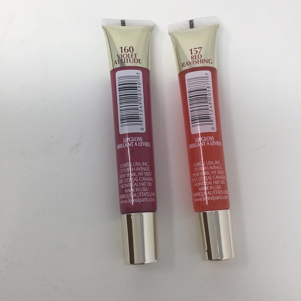 L'oreal 5 Pc Le Gloss Colour Riche Lip Pink Eye A3 - Picture 4 of 7